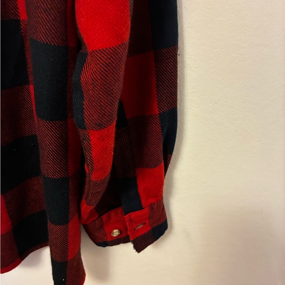 Coleman Red & Black Buffalo Plaid Flannel Shirt Medium - Picture 4 of 6